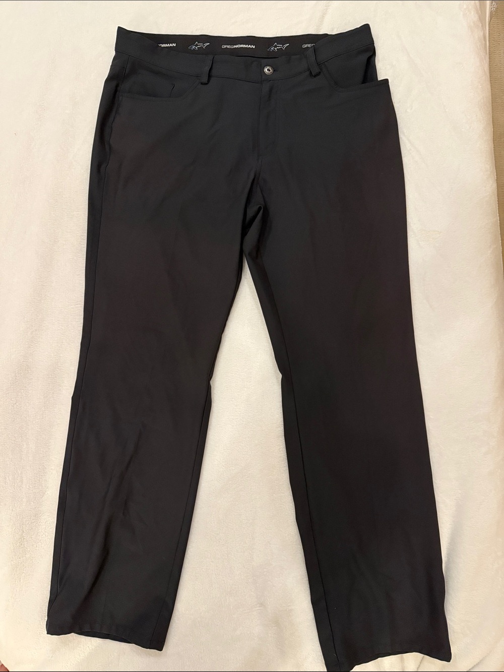 Greg Norman Collection Black Performance Chinos